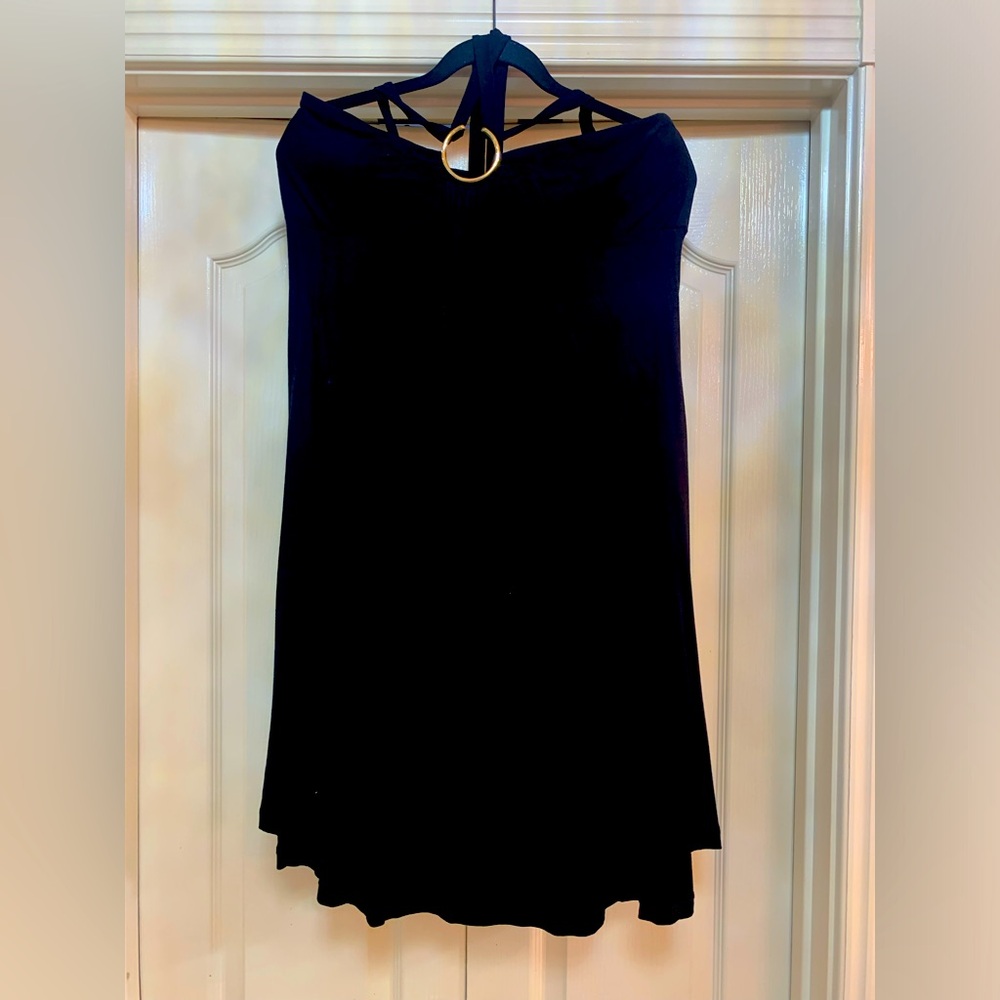 Black halter style sundress